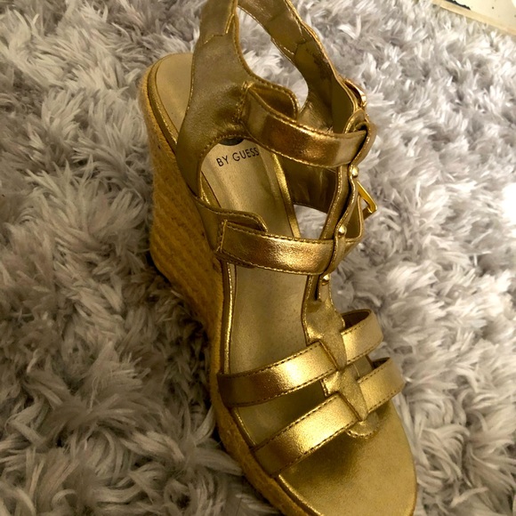 G by Guess Shoes - G by Guess metallic wedges